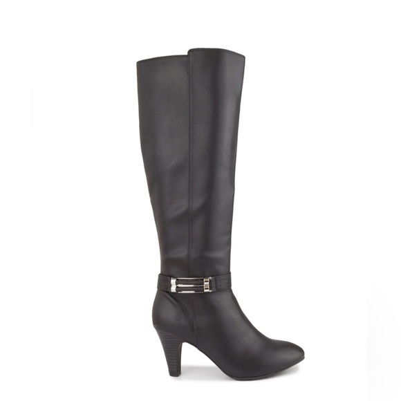 London Fog Shoes - London Fog EVENT 2 Womens Boots Dark BROWN Knee High Riding Zip NIB